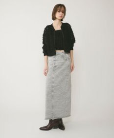 GRACE CONTINENTAL フリンジニットベアトップ