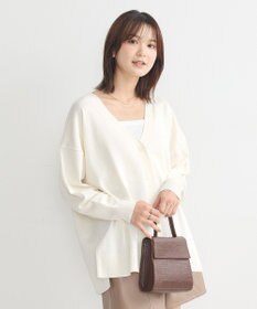 earth music&ecology レーヨンルーズＶネックカーディガン