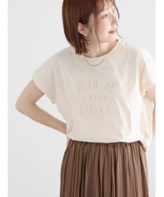 Te chichi 【接触冷感】エンボスロゴフレンチスリーブTシャツ