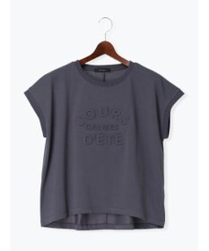 Te chichi 【接触冷感】エンボスロゴフレンチスリーブTシャツ