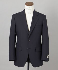 GOTAIRIKU 【御幸毛織】Superio160 ウールカシミヤ スーツ（ブラックストライプ）