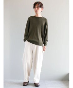 CRAFT STANDARD BOUTIQUE ワイドリブクルーネックニットプルオーバー