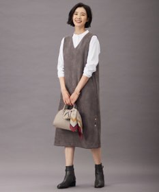 J.PRESS LADIES L シャツジャージー バンドカラー カットソー