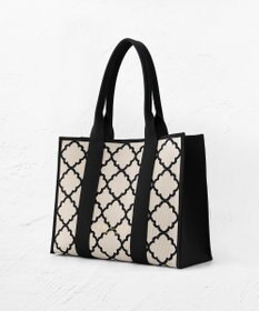 TOCCA 【大人百花掲載】【A4サイズ対応】CHECKER CLOVER KNITBAG ニットバッグ