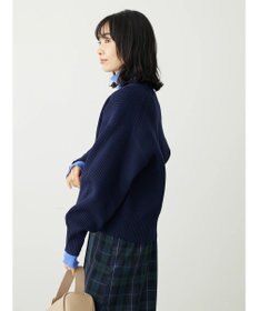 Green Parks スポンディシュ畦編みショート丈カーディガン