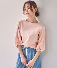 ANY L 【WEB限定】シルケットスムースツイストスリーブカットソー