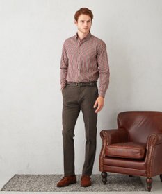 JOSEPH ABBOUD 【キングサイズ・ウエストも伸びる】オーガニックストレッチムリネピケ パンツ