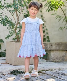 ANY KIDS チュールフリル サンダル