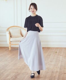 earth music&ecology マジョリカプリーツ半袖ブラウス