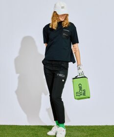 PW CIRCULUS 【吸水速乾 / UV遮蔽率99% UVカット / ストレッチ】【WOMEN】メッシュポケットモックネックT ゴルフウェア レディース