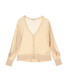 earth music&ecology 袖フリルシアーカーディガン