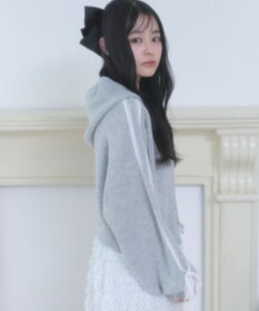 WEGO レースリボンニットパーカー