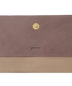 genten 【新色】フレスコ フラップ長財布