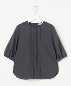 J.PRESS LADIES 【洗える】ラミーポプリン クルーネック ブラウス