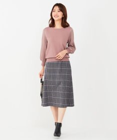 ANY SIS 【洗える】異素材コンビ ニット