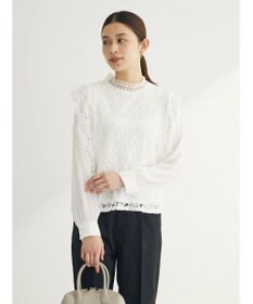 Green Parks ・Ｐｅｔｉｔ　Ｆｌｅｕｒ　イロイロレースブラウス