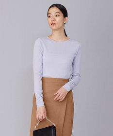 ICB 【洗える】 コットンアセテートシアー ニット