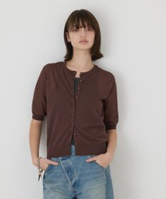 GRACE CONTINENTAL ハーフスリーブニットカーディガン