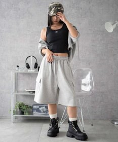 WEGO 【カップ付きインナー】グラフィックカップ付きリブタンク