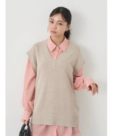 earth music&ecology ミニブークレＶネックベスト