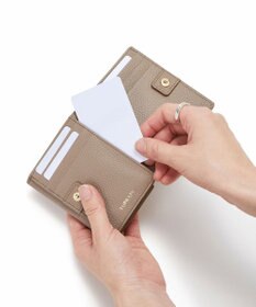 TOPKAPI 【TOPKAPI】gemdrops ジェムドロップ ミニエンボスレザー 天然石 二つ折り 財布