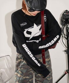 WEGO スターナンバリングショートスウェット