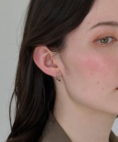 Phoebe 〈痛くないシリーズ/アレルギー対応〉ベーシックダブルフープライトフィットイヤリング　シルバー