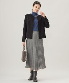 J.PRESS LADIES L 【洗える】シルセームスエード ブルゾン