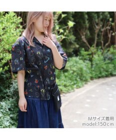 Mother garden しろたん アロハシャツ 半袖 《百たん夜行》 ユニセックス