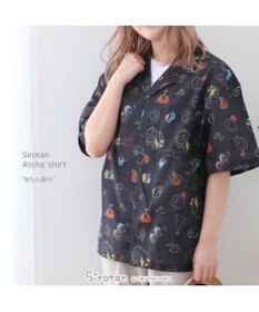 Mother garden しろたん アロハシャツ 半袖 《百たん夜行》 ユニセックス