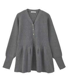 Green Parks 金釦ペプラムニットカーディガン