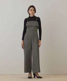 GRACE CONTINENTAL チドリツイードサロペット