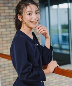 Tiaclasse 【ダブルクロス】2wayボウタイ風ブラウス