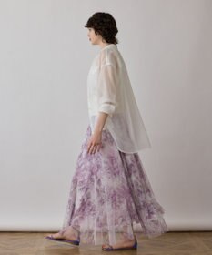 GRACE CONTINENTAL シャドーフラワープリントスカート