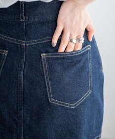 WEGO デニム台形ミニスカート