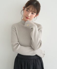 earth music&ecology ハートプレートリブニットプルオーバー