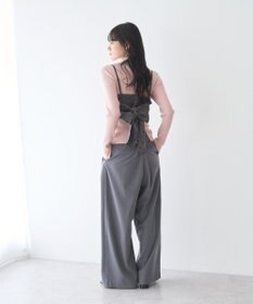 earth music&ecology ハートプレートリブニットプルオーバー