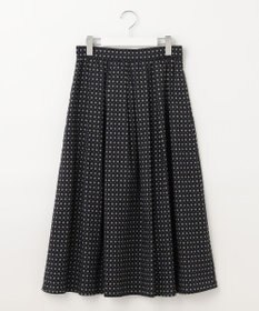 J.PRESS LADIES 【洗える】 ジオメトリック ギャザー スカート