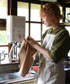 京和晒綿紗 ガーゼフェイスタオル　柿渋5重合わせ