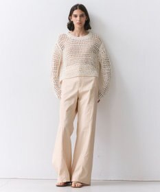 BEIGE， UVITE / コットンメッシュクロップドニット