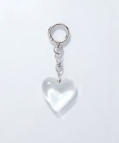 Phoebe ビッグハートバッグチャーム　クリア