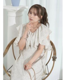 earth music&ecology ２ＷＡＹ　フリルスリーブワンピース