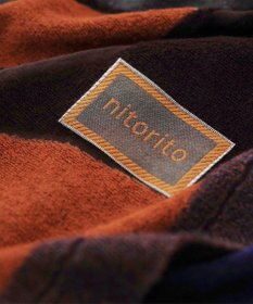 nitorito 【UNISEX】safflower オリジナル紅花柄 ストール