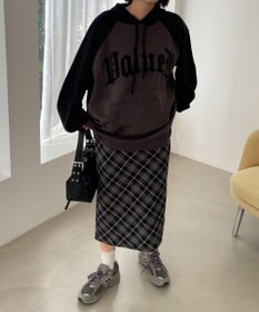 WEGO グラフィックニットパーカー