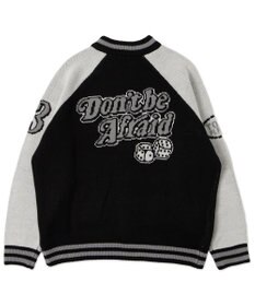 WEGO 【ユニセックス着用ITEM/MLサイズ展開】ジャガードニットスタジャン