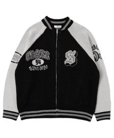 WEGO 【ユニセックス着用ITEM/MLサイズ展開】ジャガードニットスタジャン