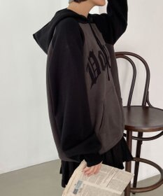 WEGO グラフィックニットパーカー