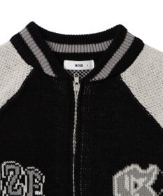 WEGO 【ユニセックス着用ITEM/MLサイズ展開】ジャガードニットスタジャン