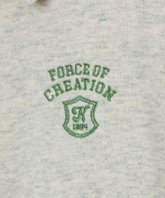 WEGO ハーフZIP襟付きショートスウェット