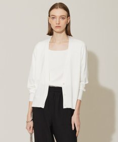 ICB 【洗える】シルクヴィスコースハイゲージ カーディガン